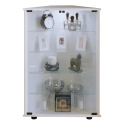 VCM Standvitrine Jecka, weiss