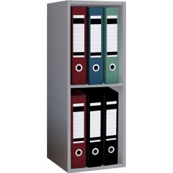 VCM Büro-Regal Offas 2-Fach, grau