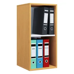 VCM - Holz Büro Stand Regal Bücher Ordner Aktenregal Ordnerregal Bücherregal Lona l 2f, One Size, Bronze