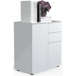 VCM Büroschrank Dalosa 4-Fach, weiss