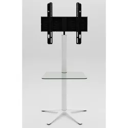 VCM - TV Standfuß | Ständer Rack Fernseh | Maße ca. H. 100 x B. 61 x T. 61 cm - Xila, 61cm, Weiss