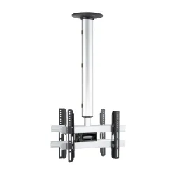 VCM - Universal VESA TV Deckenhalterung Fernseh Halterung Halter CM3 Double, Silber, 42cm