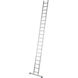 Alu-Anlegeleiter Stabilo, 20 Sprossen, mit Traverse