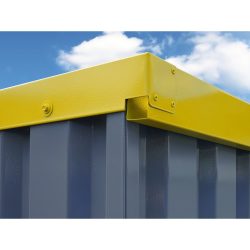 Kontrastlackierung für FLADAFI® Materialcontainer-Kombination 20m² / SAFE Tank Gefahrstoffcontainer 4000