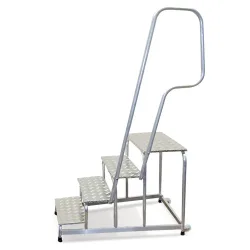 KRAUSE® STABILO Montagetritt mit Transportrollen, Standhöhe 1 m