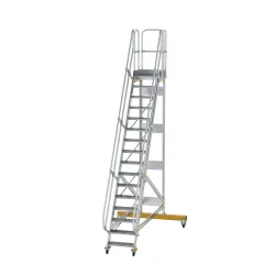 Munk Plattformtreppe fahrbar 60° Stufenbreite 600 mm 16 Stufen
