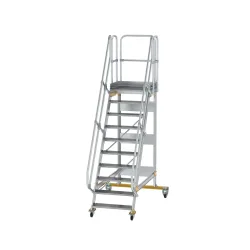Munk Plattformtreppe fahrbar 60° Stufenbreite 800 mm 10 Stufen
