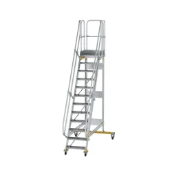 Munk Plattformtreppe fahrbar 60° Stufenbreite 600 mm 12 Stufen