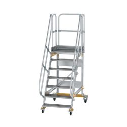 Munk Plattformtreppe fahrbar 60° Stufenbreite 800 mm 7 Stufen