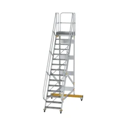 Munk Plattformtreppe fahrbar 60° Stufenbreite 800 mm 15 Stufen