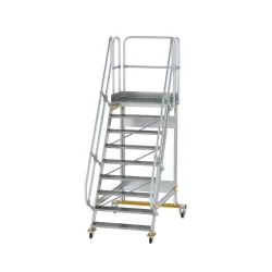Munk Plattformtreppe fahrbar 60° Stufenbreite 1000 mm 9 Stufen
