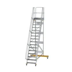 Munk Plattformtreppe fahrbar 60° Stufenbreite 800 mm 16 Stufen
