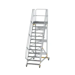 Munk Plattformtreppe fahrbar 60° Stufenbreite 1000 mm 13 Stufen