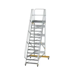 Munk Plattformtreppe fahrbar 60° Stufenbreite 1000 mm 14 Stufen