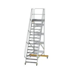 Munk Plattformtreppe fahrbar 60° Stufenbreite 1000 mm 15 Stufen