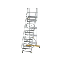Munk Plattformtreppe fahrbar 60° Stufenbreite 1000 mm 16 Stufen