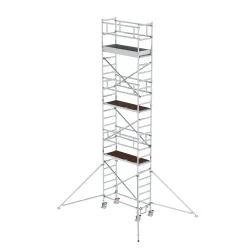 MUNK Günzburger Steigtechnik 154646 Aluminium Rollgerüst Montage ohne Werkzeug Arbeitshöhe (max.): 8.4 m