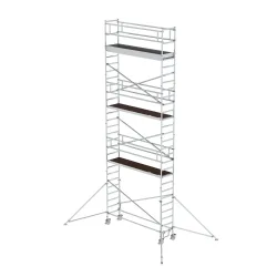 MUNK Günzburger Steigtechnik 156746 Aluminium Rollgerüst Montage ohne Werkzeug Arbeitshöhe (max.): 9.4 m