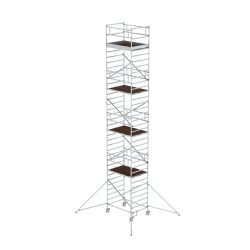 Munk Rollgerüst 1,35 x 1,80 m mit Ausleger & Doppel-Plattform Plattformhöhe 10,35 m