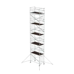 Munk Rollgerüst 1,35 x 2,45 m mit Ausleger & Doppel-Plattform Plattformhöhe 10,35 m