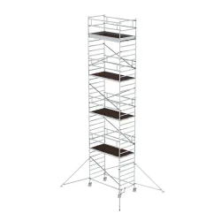 Munk Rollgerüst 1,35 x 2,45 m mit Ausleger & Doppel-Plattform Plattformhöhe 9,35 m