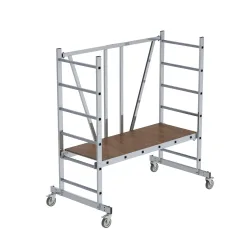 MUNK Günzburger Steigtechnik 11300 Aluminium Klappgerüst Montage ohne Werkzeug Arbeitshöhe (max.): 3 m 30 kg