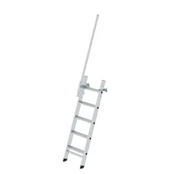 MUNK Günzburger Steigtechnik 040341 Aluminium Stufen-Anlegeleiter Arbeitshöhe (max.): 3.15 cm 6 kg