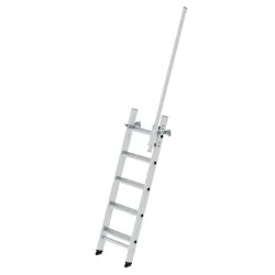 MUNK Günzburger Steigtechnik 040342 Aluminium Stufen-Anlegeleiter Arbeitshöhe (max.): 3.15 cm 6 kg