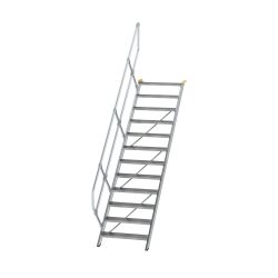 Industrietreppe, Alu-Stufen, Stufenbreite 800 mm, 12 Stufen MUNK