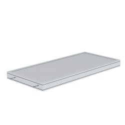 Munk Plattform Aluminium geriffelt Plattformlänge 1860 mm