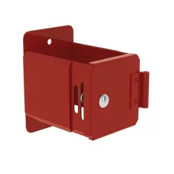 Munk Leiterhalter pulverbeschichtet RAL 3000 mit CL1-Schloss