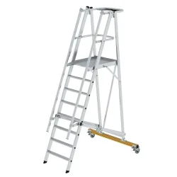 MUNK Günzburger Steigtechnik 52308 Aluminium Plattformleiter Montage mit Werkzeug Arbeitshöhe (max.): 3.85 m 45 kg