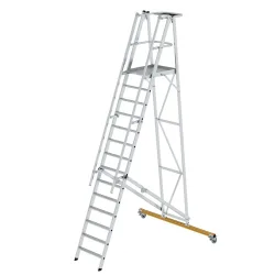 MUNK Günzburger Steigtechnik 52314 Aluminium Plattformleiter Montage mit Werkzeug Arbeitshöhe (max.): 5.25 m 76 kg