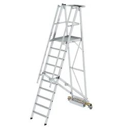 MUNK Günzburger Steigtechnik 52710 Aluminium Plattformleiter Montage mit Werkzeug Arbeitshöhe (max.): 4.3 m