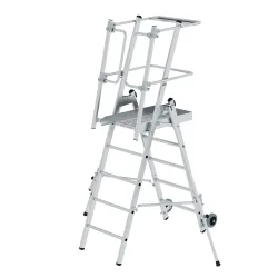 MUNK Günzburger Steigtechnik 52525 Aluminium Plattformleiter Montage mit Werkzeug Arbeitshöhe (max.): 3.28 m