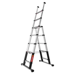 MUNK Günzburger Steigtechnik 115476 Aluminium Teleskopleiter Arbeitshöhe (max.): 3.1 m 14.5 kg