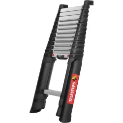 Telesteps 115464 Aluminium, eloxiert Stufen-Teleskopleiter Arbeitshöhe (max.): 4900 mm 19.1 kg