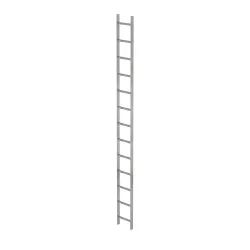MUNK Schachtleiter Stahl verzinkt 300mm breit 13 Sprossen 3,64m lang
