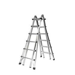 MUNK Günzburger Steigtechnik 32019 Aluminium Teleskopleiter Arbeitshöhe (max.): 7.5 m Silber 21.2 kg