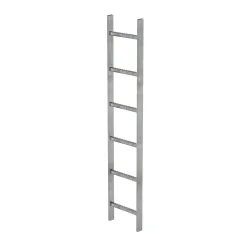 MUNK Schachtleiter Stahl verzinkt 300mm breit 6 Sprossen 1,68m lang