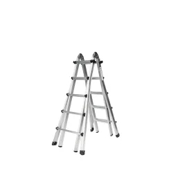Teleskopleiter 4-teilig ohne Traverse 4x5 Sprossen