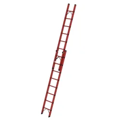 Munk Sprossen-Schiebeleiter GFK 2-teilig ohne Traverse 2x8 Sprossen