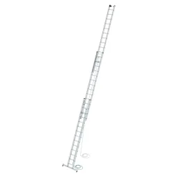 Munk Sprossen-Seilzugleiter 3-teilig mit nivello®-Traverse 3x14 Sprossen