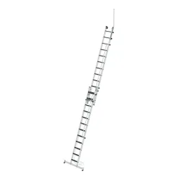 MUNK Günzburger Steigtechnik 040695 Aluminium Stufen-Seilzugleiter Arbeitshöhe (max.): 420 cm