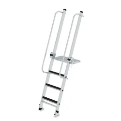 MUNK Günzburger Steigtechnik 012041 Aluminium Stufen-Baugrubenleiter 15 kg