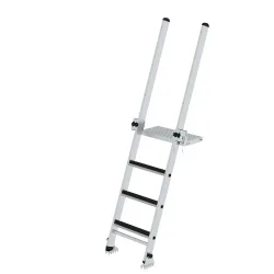 MUNK Günzburger Steigtechnik 012040 Aluminium Stufen-Baugrubenleiter Arbeitshöhe (max.): 3.05 cm 10 kg