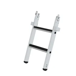 MUNK Günzburger Steigtechnik 012042 Aluminium Stufen-Baugrubenleiter Arbeitshöhe (max.): 0 cm