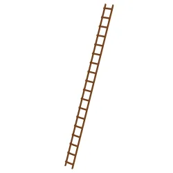 MUNK Günzburger Steigtechnik 33124 Holz Dachleiter Braun 10.6 kg