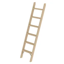 MUNK Günzburger Steigtechnik 033706 Holz Stufen-Anlegeleiter Arbeitshöhe (max.): 2.70 cm 7.3 kg