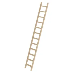 MUNK Günzburger Steigtechnik 033712 Holz Stufen-Anlegeleiter Arbeitshöhe (max.): 4.11 cm